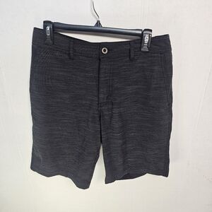 Men's Apt 9 Black Shorts Flat Front Casual Preppy Size 32